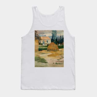 Landscape near Arles by Paul Gauguin Tank Top